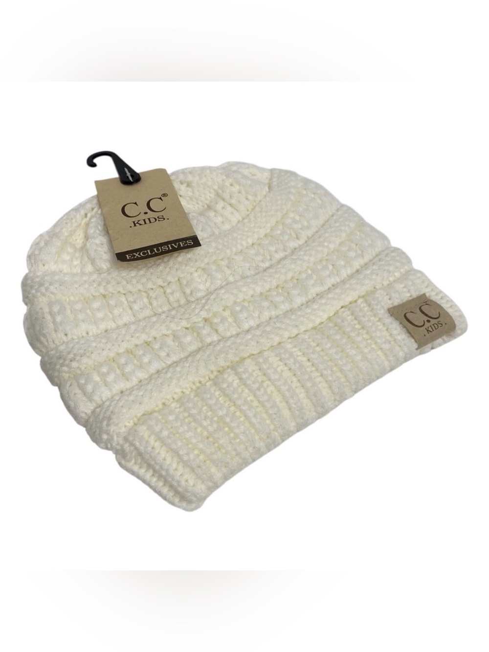 C. C. Kids Winter White Cream Beanie - NWT - Toddler